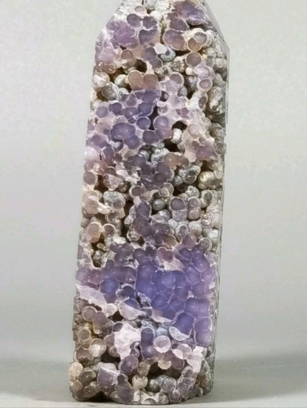 AAA Grade Botryoidal Grape Agate Chalcedony Tower Well Defined Purple Specimen
